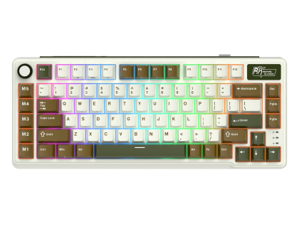 Klawiatura Royal Kludge RK L75 Palm Green Cream switch